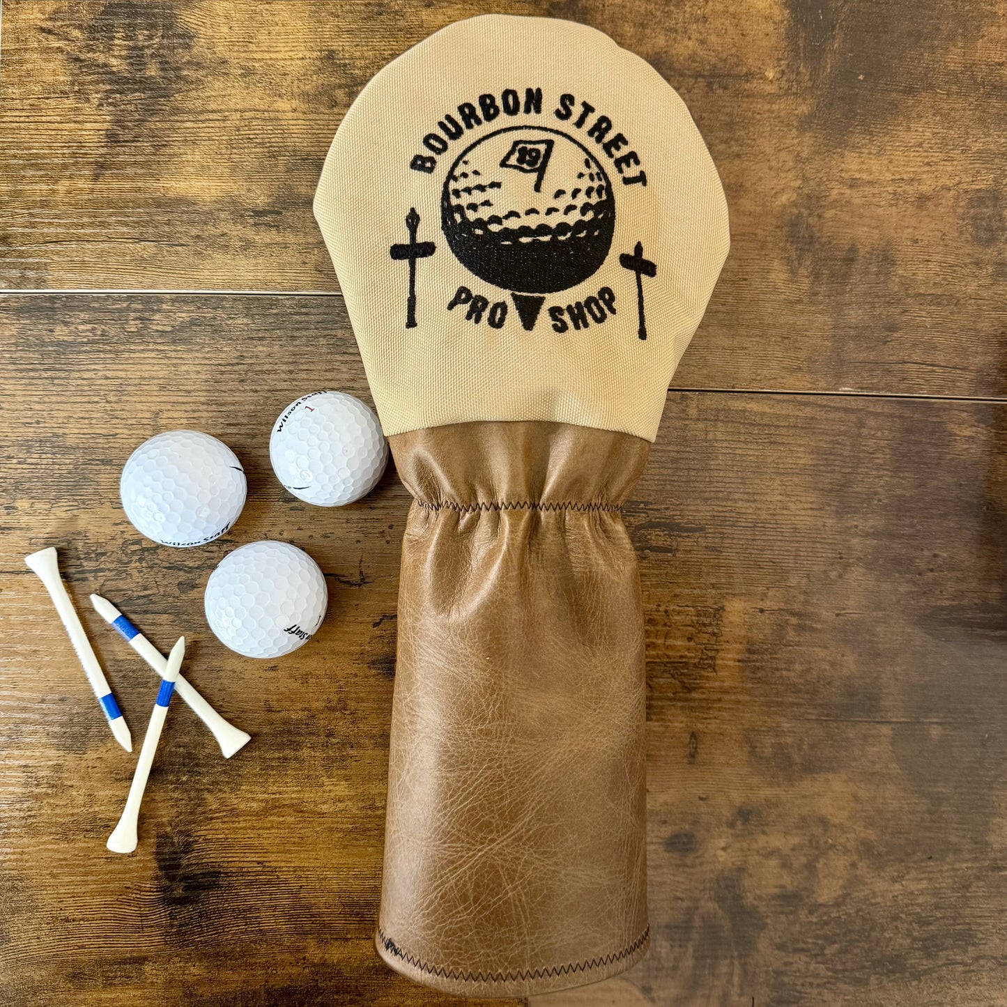 The legend - Personalized genuine leather golf driver cover. 